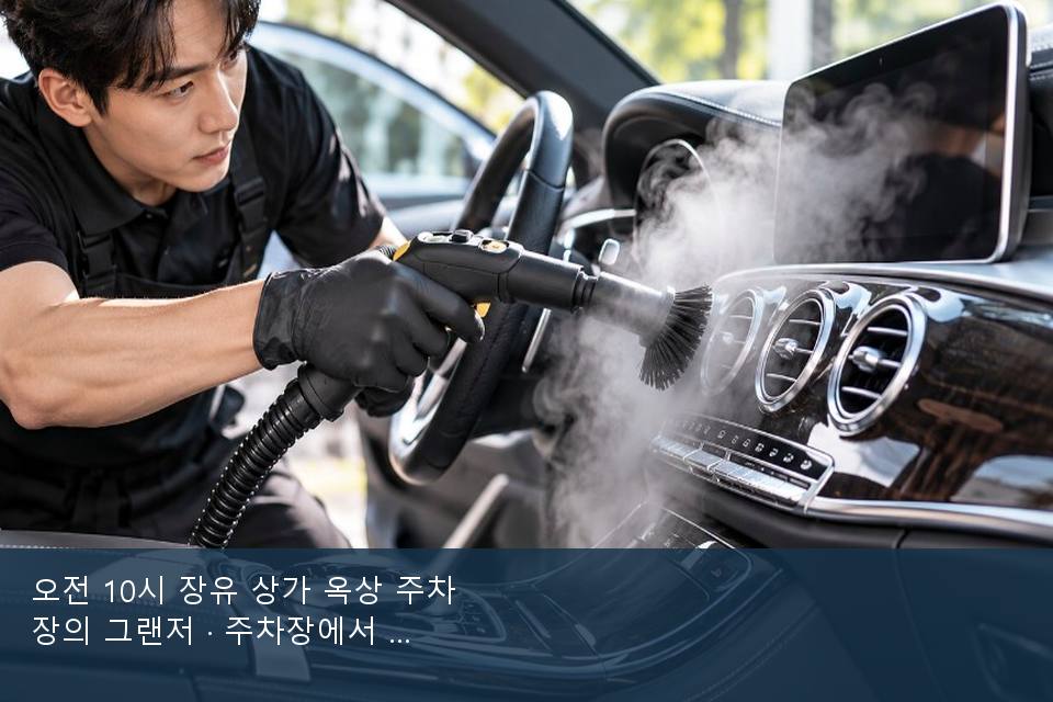 오전 10시 장유 상가 옥상 주차장의 그랜저 · 주차장에서 부른 날