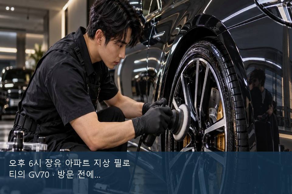 오후 6시 장유 아파트 지상 필로티의 GV70 · 방문 전에 확인한 것